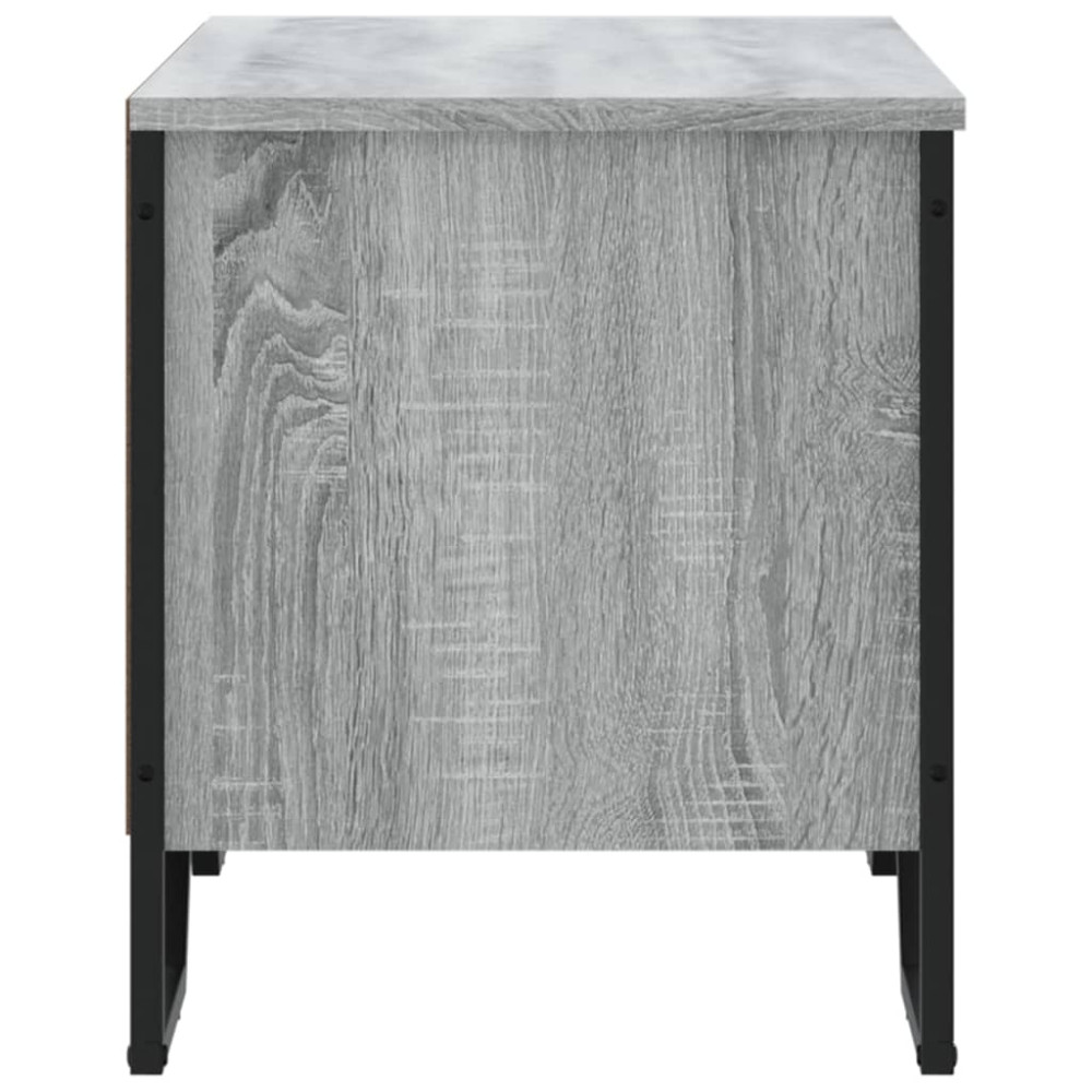 Produktbild för Skoskåp grå sonoma 90x38x45,5 cm konstruerat trä