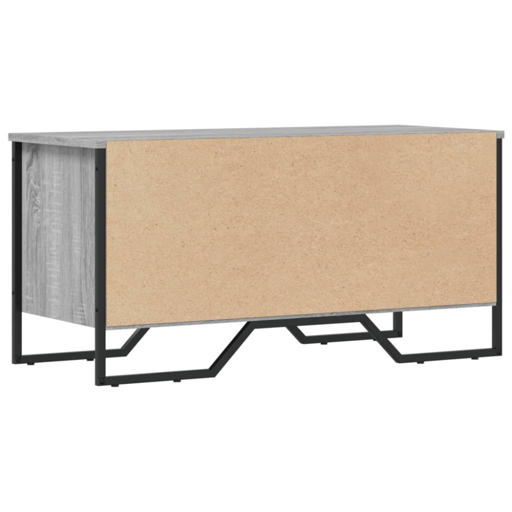 Produktbild för Skoskåp grå sonoma 90x38x45,5 cm konstruerat trä