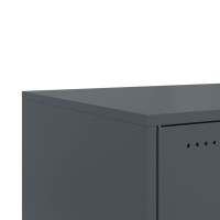 Produktbild för Soffbord antracit 68x50x43,5 cm stål