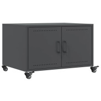Produktbild för Soffbord antracit 68x50x43,5 cm stål