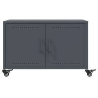 Produktbild för Soffbord antracit 68x50x43,5 cm stål