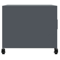 Produktbild för Soffbord antracit 68x50x43,5 cm stål