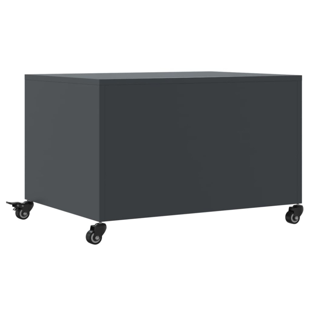 Produktbild för Soffbord antracit 68x50x43,5 cm stål