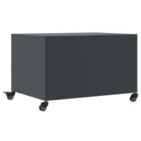 Produktbild för Soffbord antracit 68x50x43,5 cm stål