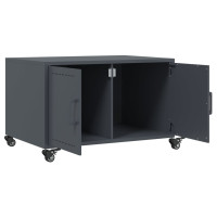 Produktbild för Soffbord antracit 68x50x43,5 cm stål