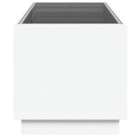 Produktbild för Soffbord med Infinity LEDs vit 70x50x50 cm