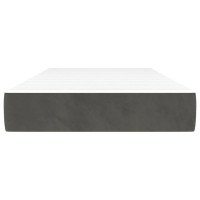 Produktbild för Pocketresårmadrass medium mörkgrå 80x220x20 cm sammet