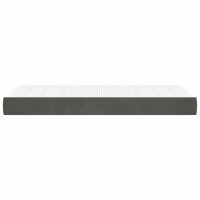 Produktbild för Pocketresårmadrass medium mörkgrå 80x220x20 cm sammet