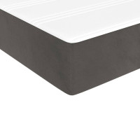 Produktbild för Pocketresårmadrass medium mörkgrå 80x220x20 cm sammet