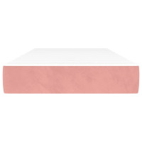 Produktbild för Pocketresårmadrass medium rosa 90x220x20 cm sammet