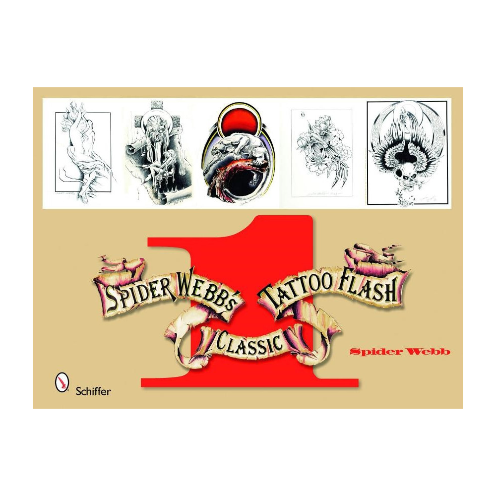 Produktbild för Spider Webb's Classic Tattoo Flash 1 (häftad, eng)