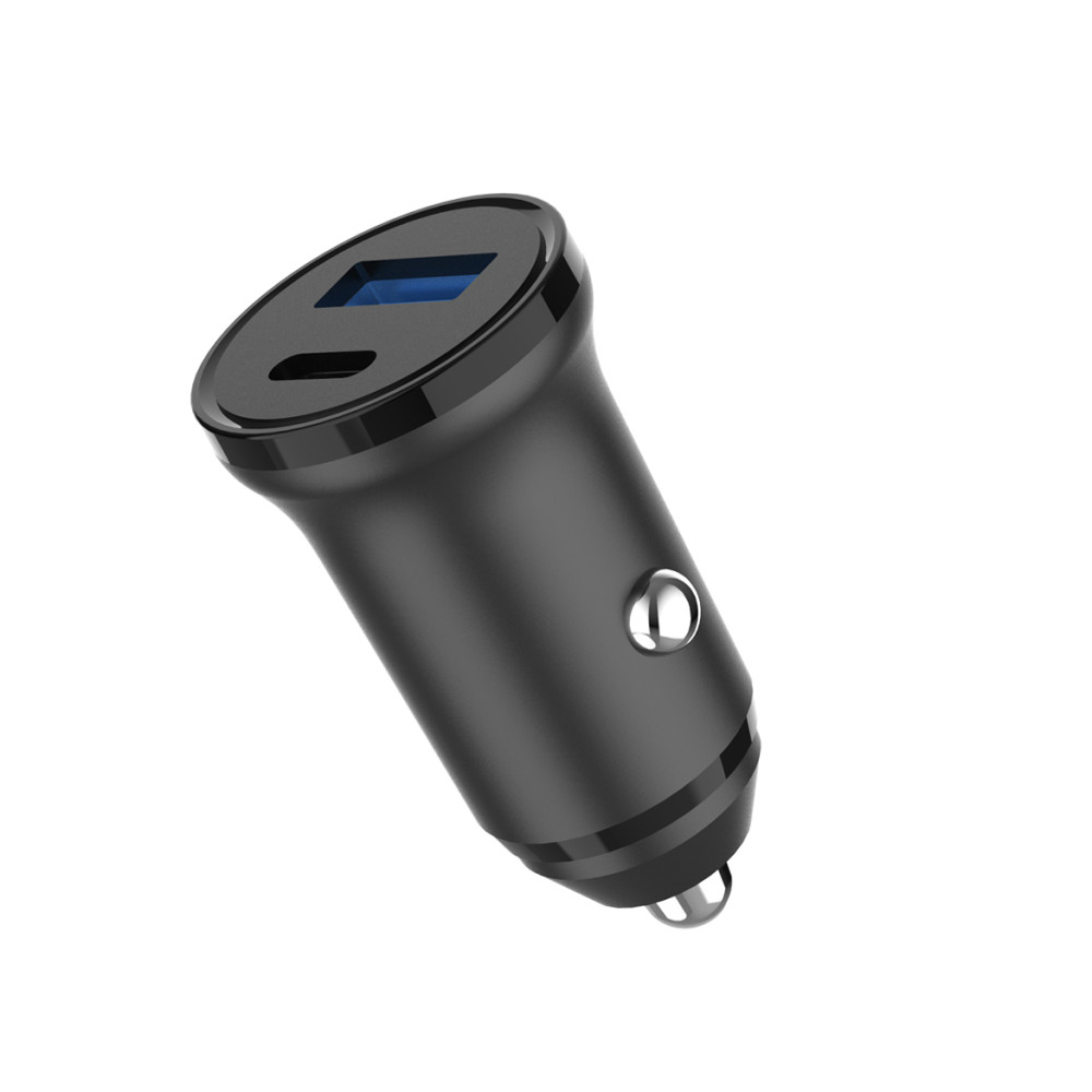 Produktbild för Charger 12/24V 1xUSB-C + 1xUSB-A PD 30W + QC18.0W MAX Black
