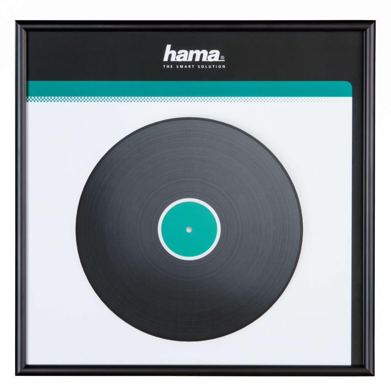 Produktbild för Ram för LP-skiva Aluminium Svart 31.5x31.5cm