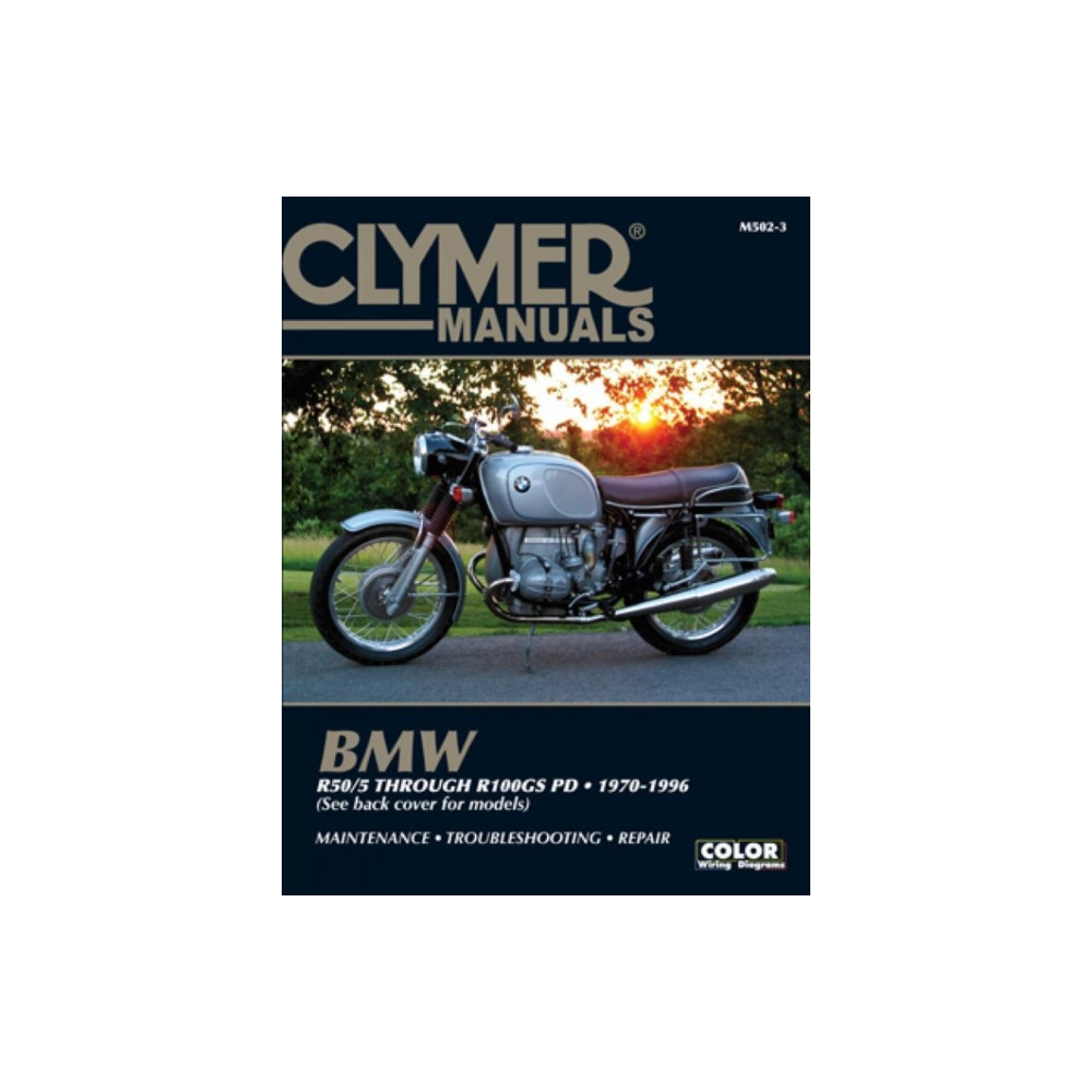 Produktbild för BMW Airhead R50/5 through R100GS PD (1970-1996) Service Repair Manual (häftad, eng)
