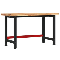 Produktbild för Arbetsbänk 140x60x83 cm massiv akacia rektangulär