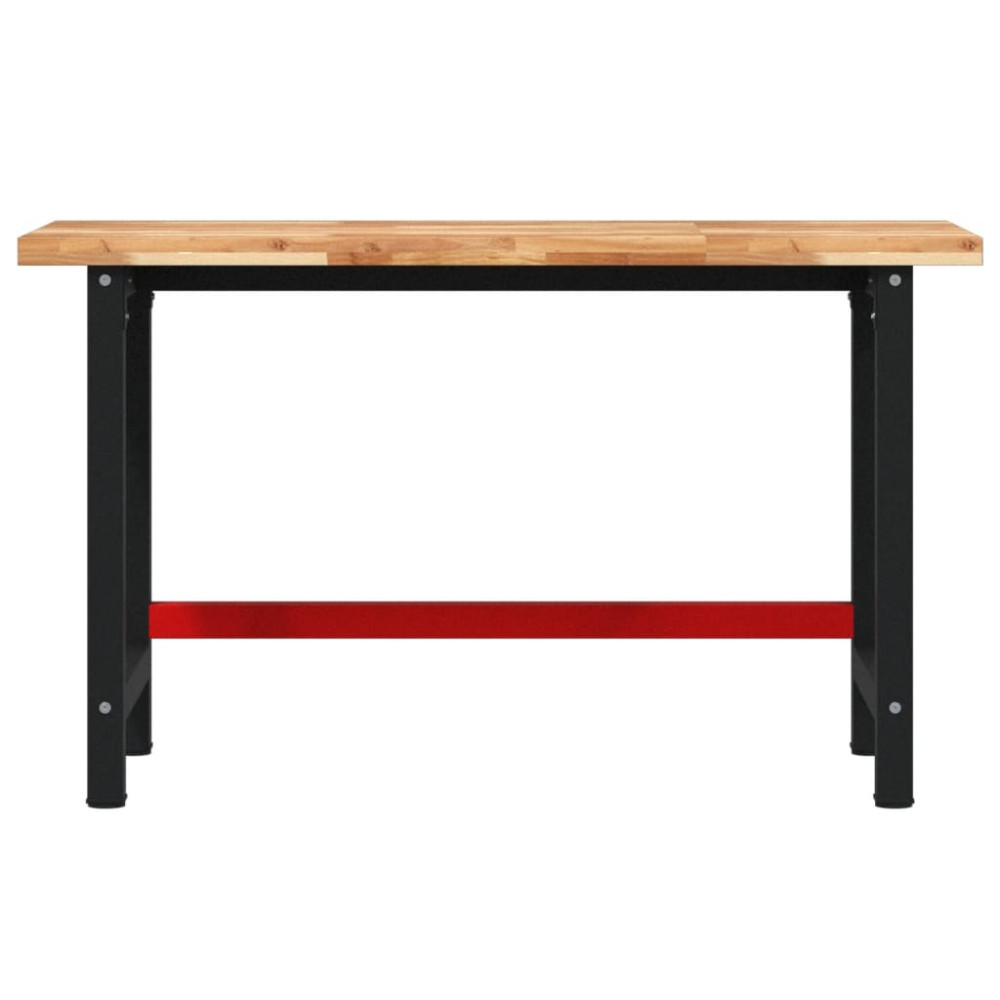 Produktbild för Arbetsbänk 140x60x83 cm massiv akacia rektangulär