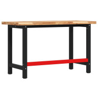 Produktbild för Arbetsbänk 140x60x83 cm massiv akacia rektangulär