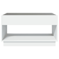 Produktbild för Soffbord med Infinity LEDs vit 90x50x50 cm