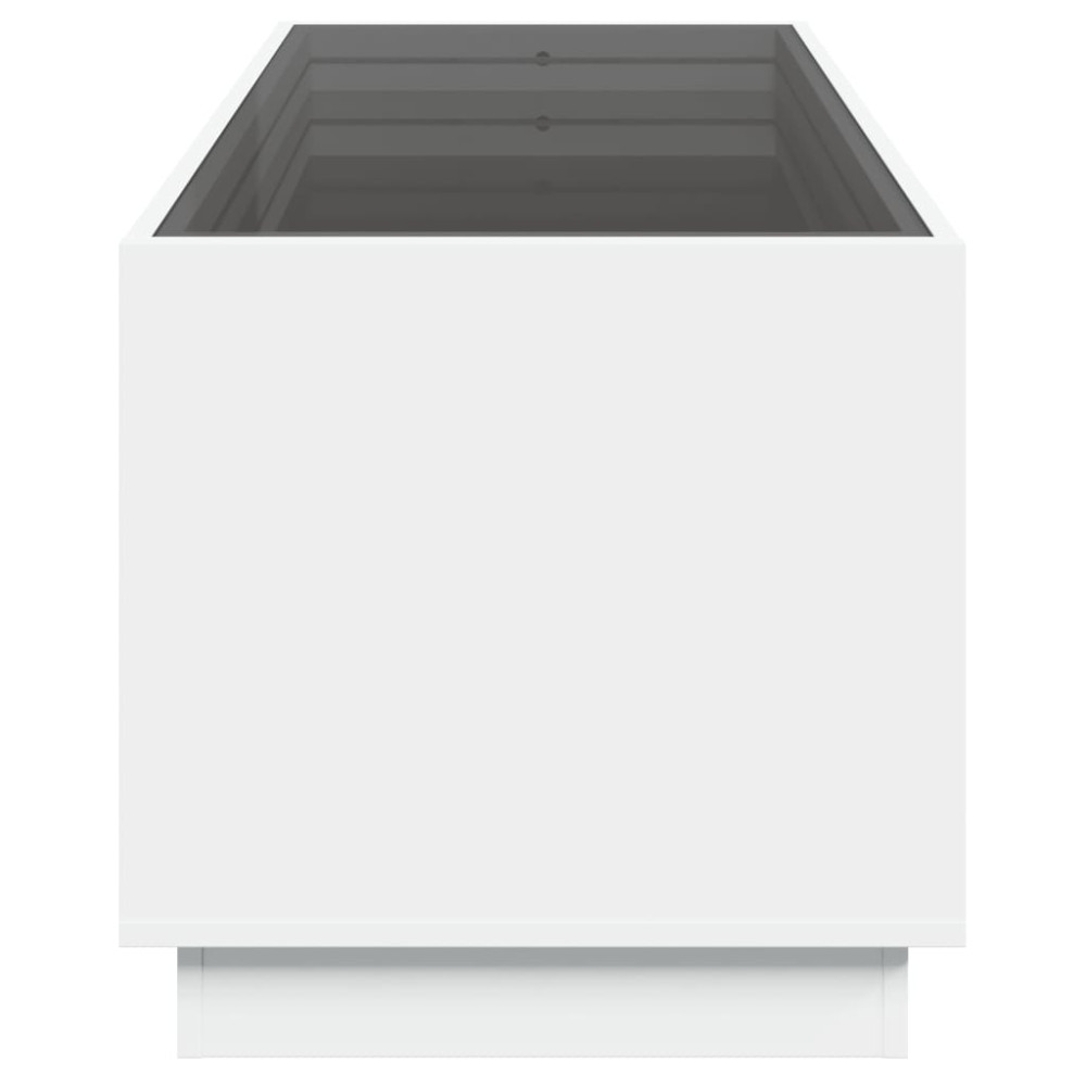 Produktbild för Soffbord med Infinity LEDs vit 90x50x50 cm
