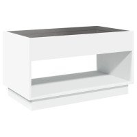 Produktbild för Soffbord med Infinity LEDs vit 90x50x50 cm