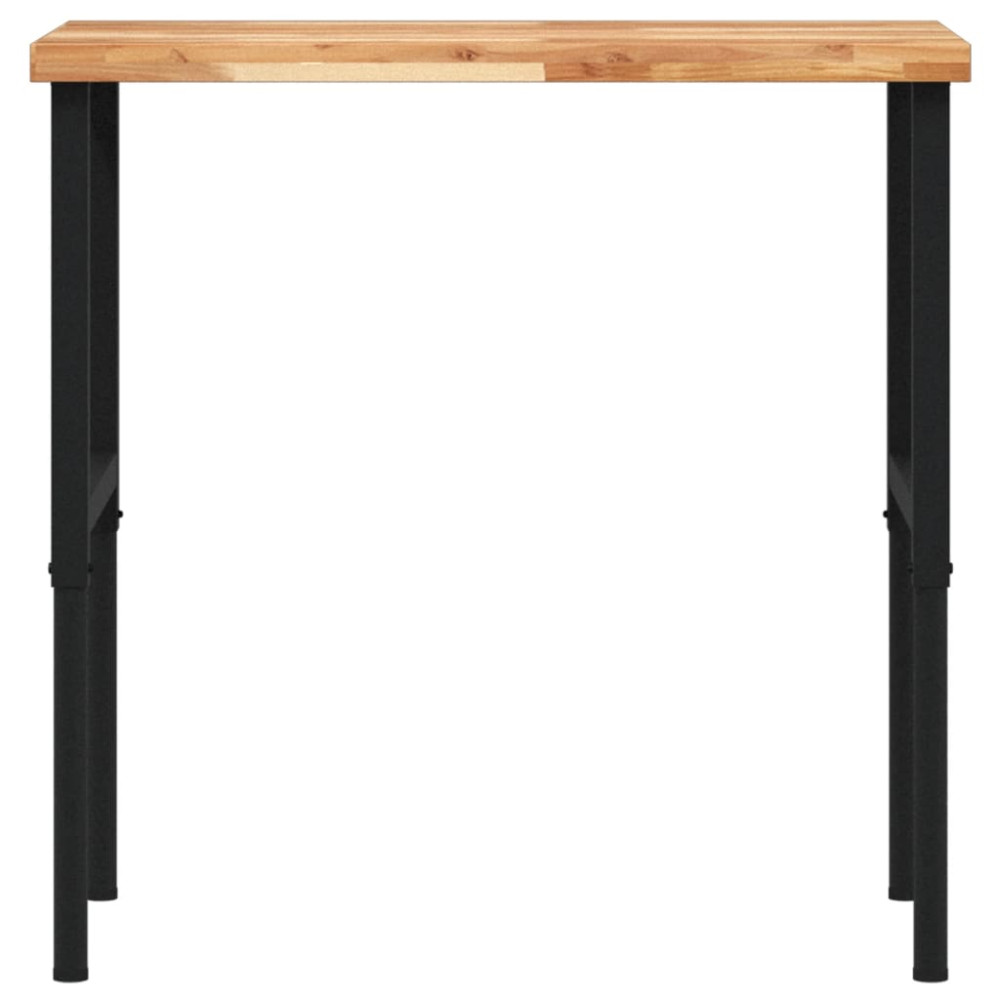 Produktbild för Arbetsbänk 100x60x(73-99,5) cm massiv akacia rektangulär