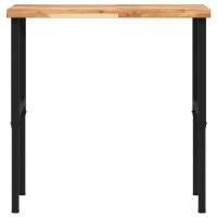 Produktbild för Arbetsbänk 100x60x(73-99,5) cm massiv akacia rektangulär