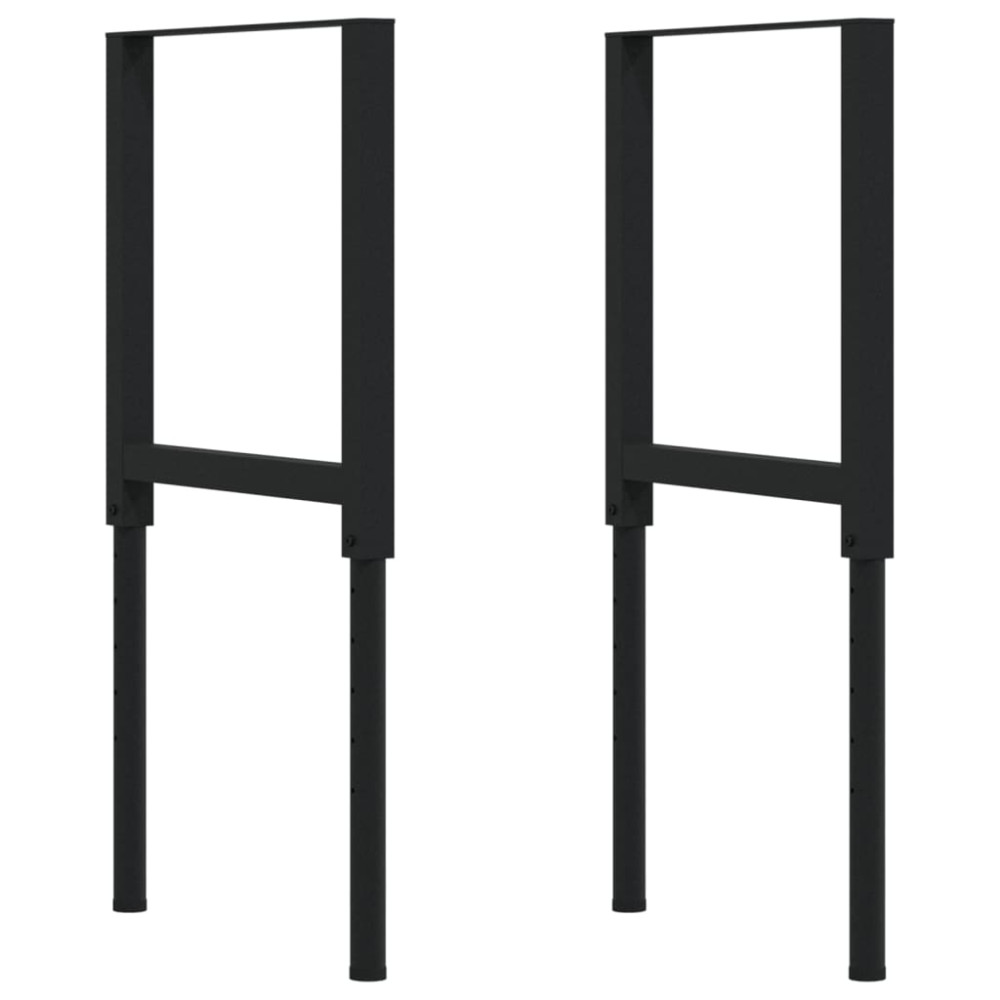 Produktbild för Arbetsbänk 100x60x(73-99,5) cm massiv akacia rektangulär