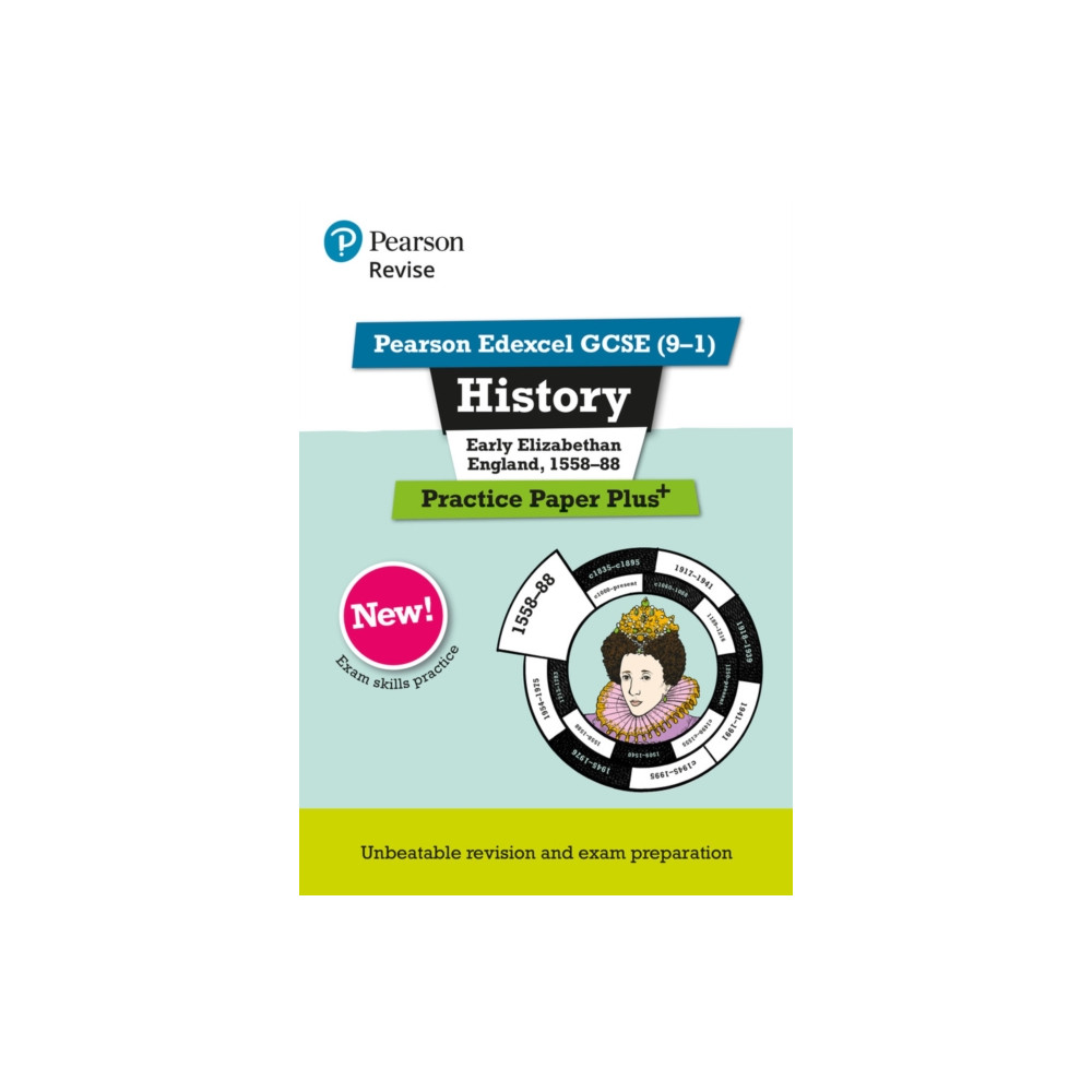 Produktbild för Pearson REVISE Edexcel GCSE History Early Elizabethan England, 1558-88 Practice Paper Plus incl. online revision - for 2026, 2027 exams (häftad, eng)