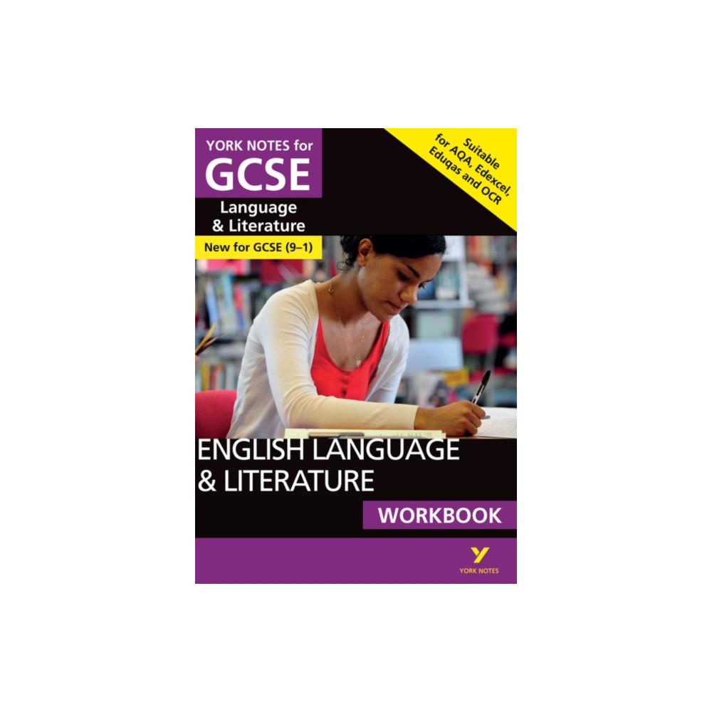Produktbild för English Language and Literature Workbook: York Notes GCSE - for 2026, 2027 exams: the ideal way to catch up, test your knowledge and feel ready for 2025 and 2026 assessments and exams (häftad, eng)