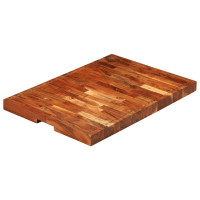Produktbild för Skärbräda 60x42x4 cm massivt akaciaträ