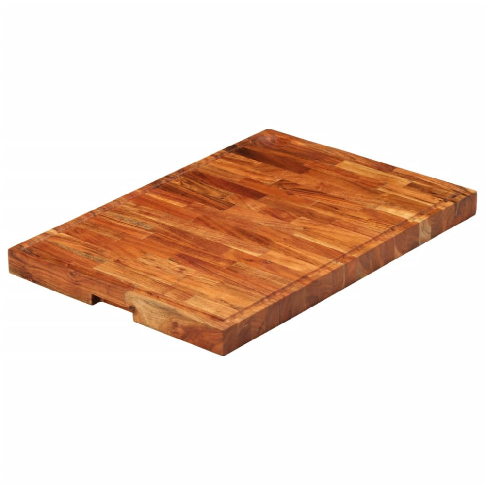 Produktbild för Skärbräda 60x42x4 cm massivt akaciaträ