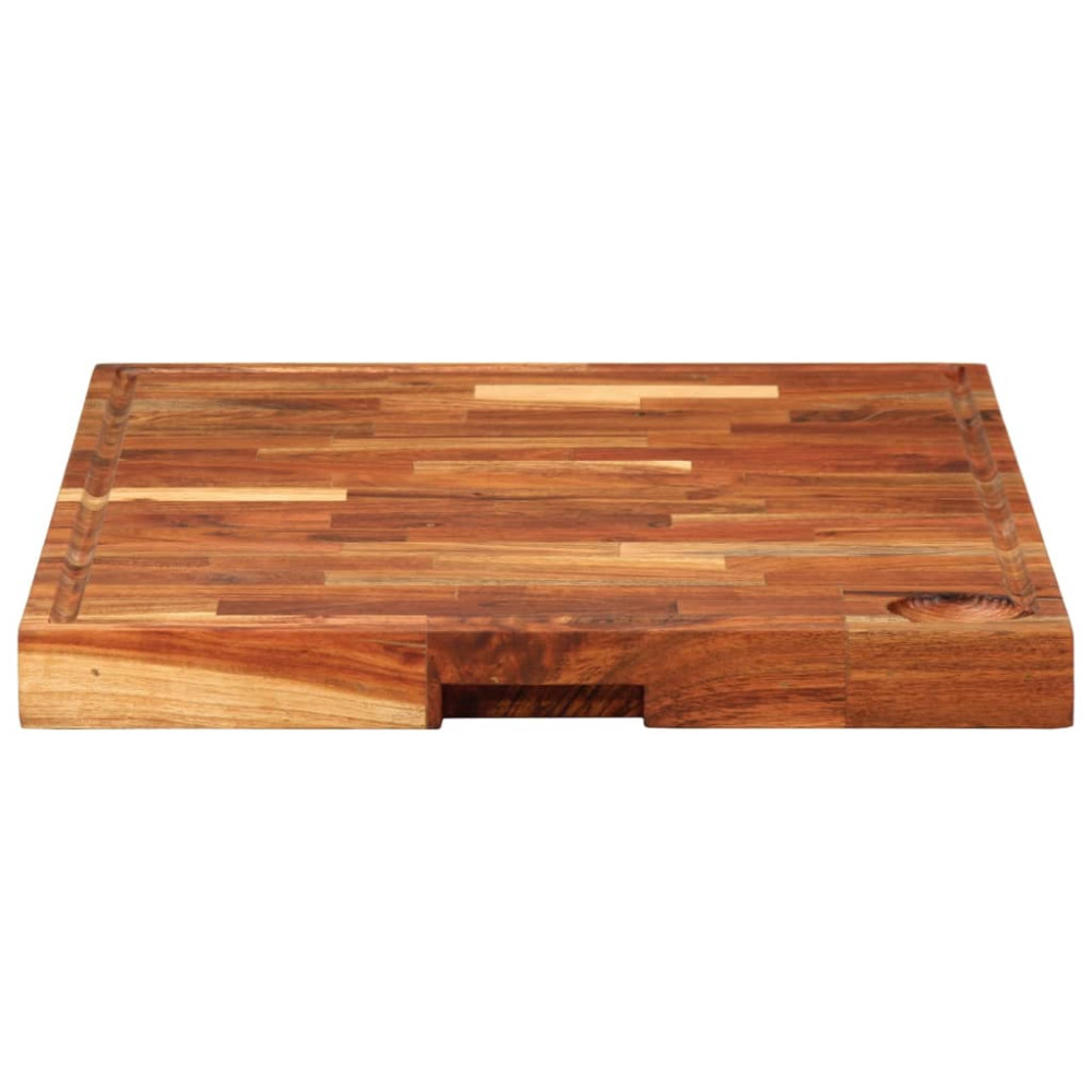Produktbild för Skärbräda 60x42x4 cm massivt akaciaträ