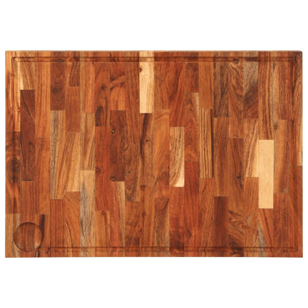 Produktbild för Skärbräda 60x42x4 cm massivt akaciaträ