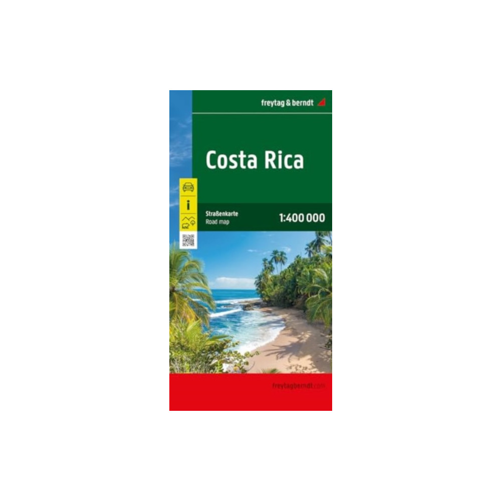 Produktbild för Costa Rica, Road Map 1:400.000