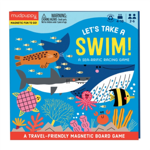 Galison Let's Take a Swim Magnetic Board Game