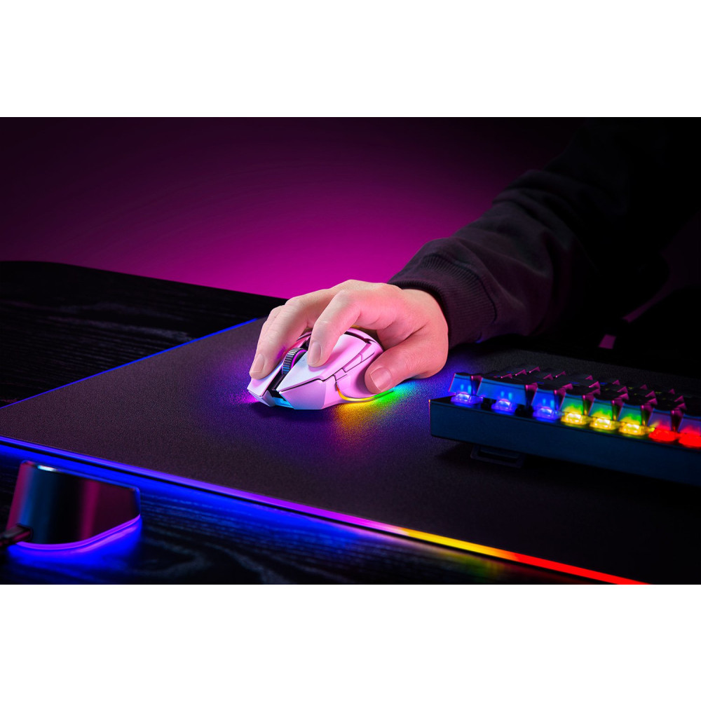 Produktbild för Razer Basilisk V3 Pro datormöss Spela högerhand RF Wireless + Bluetooth + USB Type-C Optisk 30000 DPI