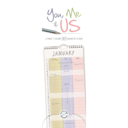 Carousel Calendars You, Me and Us Planner Slim Calendar 2025 (häftad, eng)