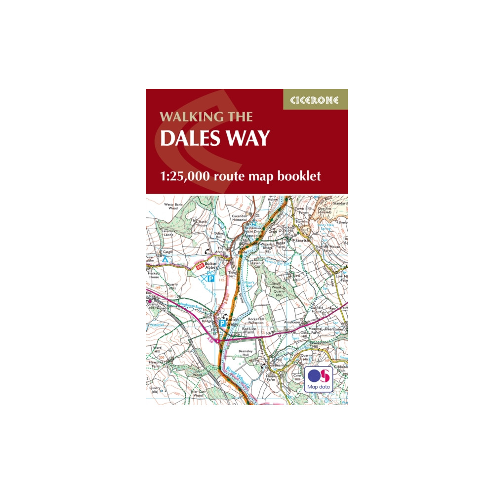 Produktbild för The Dales Way Map Booklet (häftad, eng)