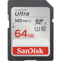 Produktbild för SanDisk Ultra - flash-minneskort - 64 GB - SDHC UHS-I