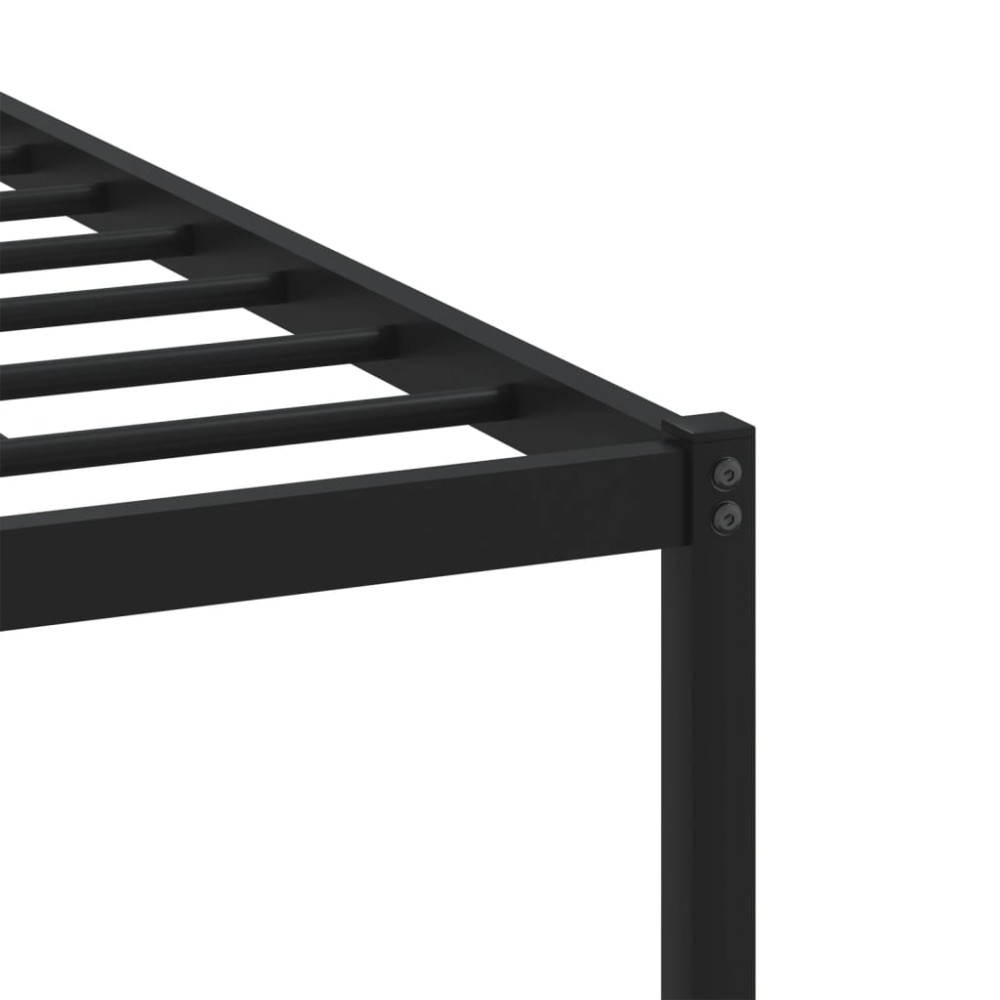 Produktbild för Sängram utan madrass metall sonoma-ek 200x200 cm