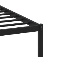 Produktbild för Sängram utan madrass metall sonoma-ek 200x200 cm