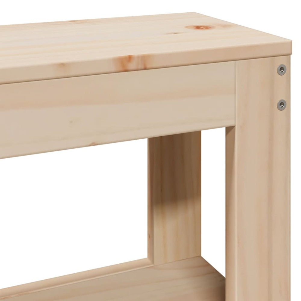 Produktbild för Sängram med huvudgavel 140x190 cm massiv furu