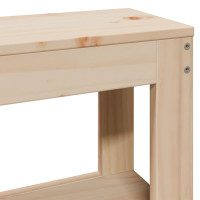 Produktbild för Sängram med huvudgavel 140x190 cm massiv furu