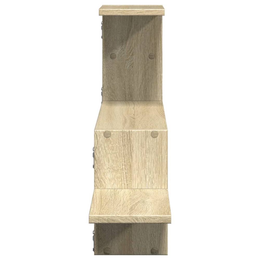 Produktbild för Vägghylla sonoma-ek 104x15x49 cm konstruerat trä