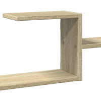 Produktbild för Vägghylla sonoma-ek 104x15x49 cm konstruerat trä