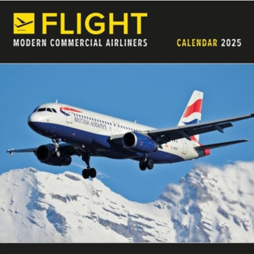 Carousel Calendars Flight, Modern Commercial Airliners Square Wall Calendar 2025 (häftad, eng)