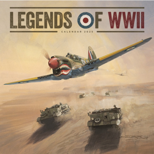 Carousel Calendars Legends of WWII Square Wall Calendar 2025 (häftad, eng)