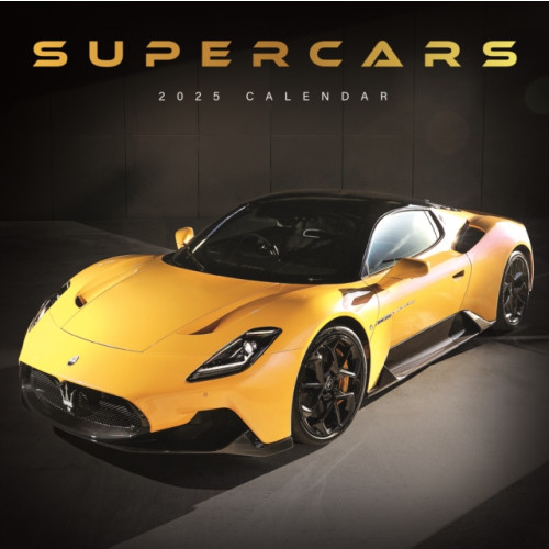 Carousel Calendars Supercars Square Wall Calendar 2025 (häftad, eng)