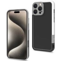 Produktbild för Bumper iPhone 16 Pro Max Svart/Vit