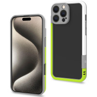 Produktbild för Bumper iPhone 16 Pro Max Vit/Limegrön